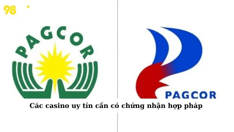 Các casino uy tín cần có chứng nhận hợp pháp